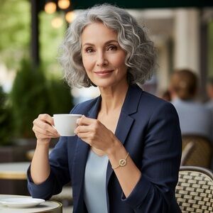 Michael Kors Gold Tone/ Mother of Pearl /Crystals Logo Slider Bracelet NIB